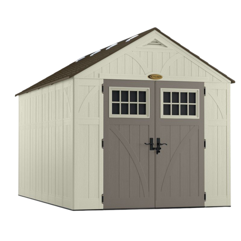 Abri de jardin en résine polyéthylène Suncast WOODGRAIN – 10,27 m²