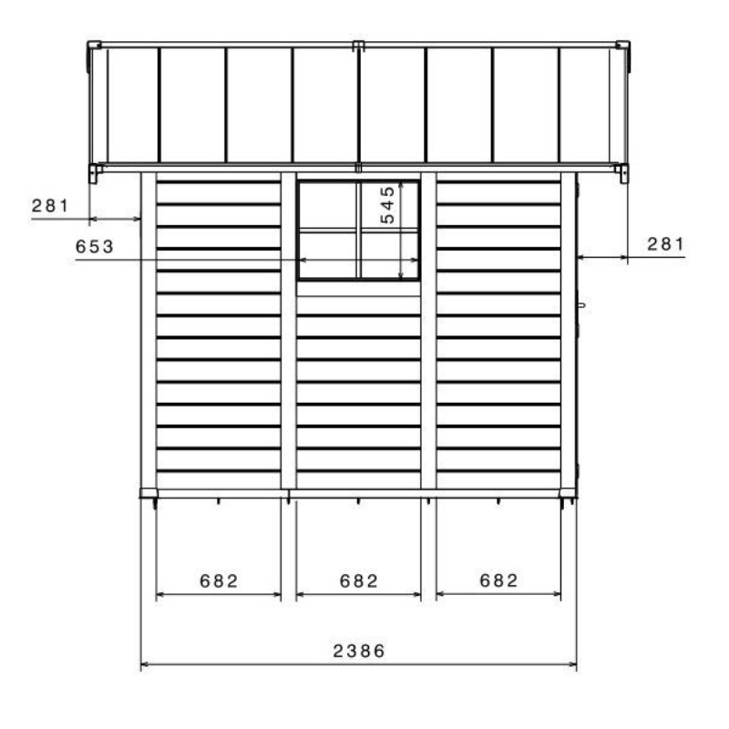 Abri de jardin en PVC Grosfillex DECO – 7,5 m² (Gris clair/Blanc) – Image 3