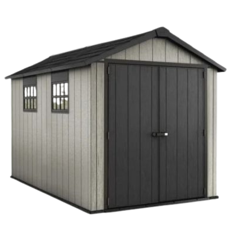 Abri de jardin en résine Keter OAKLAND 7511 – 7,2 m² (Gris)