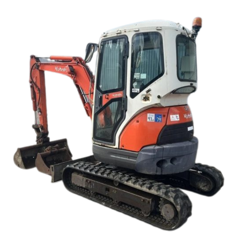 Mini Pelle KUBOTA U25-3 – 2,6T – Occasion 2008 – 3600h + BRH + 2 Godets – Image 2