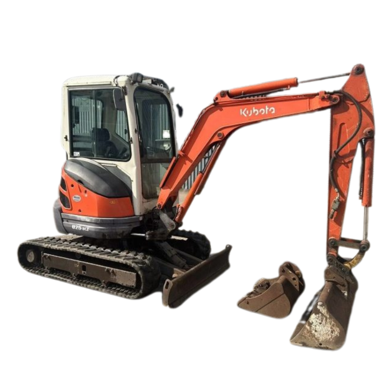 Mini Pelle KUBOTA U25-3 – 2,6T – Occasion 2008 – 3600h + BRH + 2 Godets – Image 3