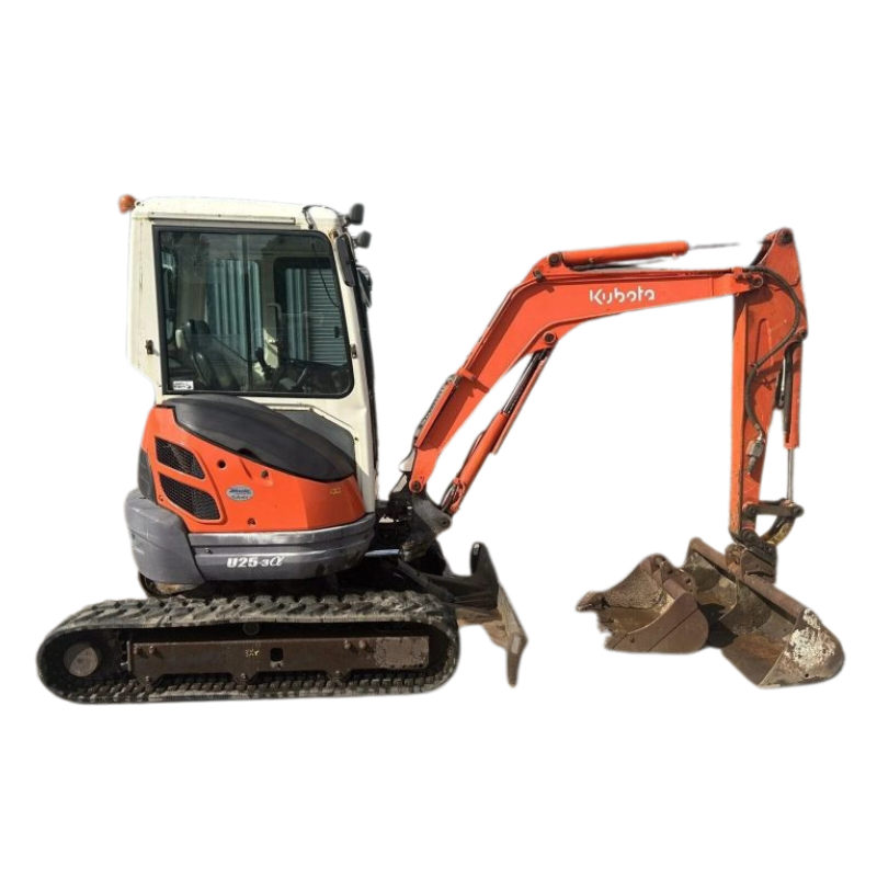 Mini Pelle KUBOTA U25-3 – 2,6T – Occasion 2008 – 3600h + BRH + 2 Godets – Image 4