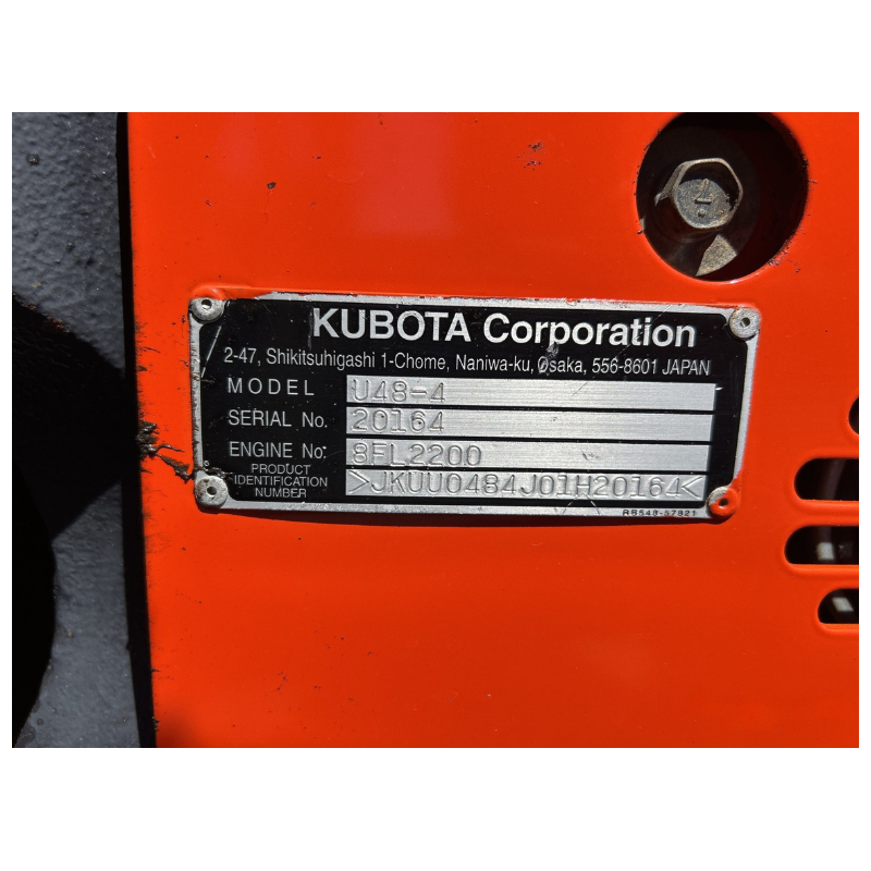 Mini Pelle KUBOTA U48-4 – 4,8T – Occasion 2015 – 5951h – Pack 4 Godets + Ripper – Image 5