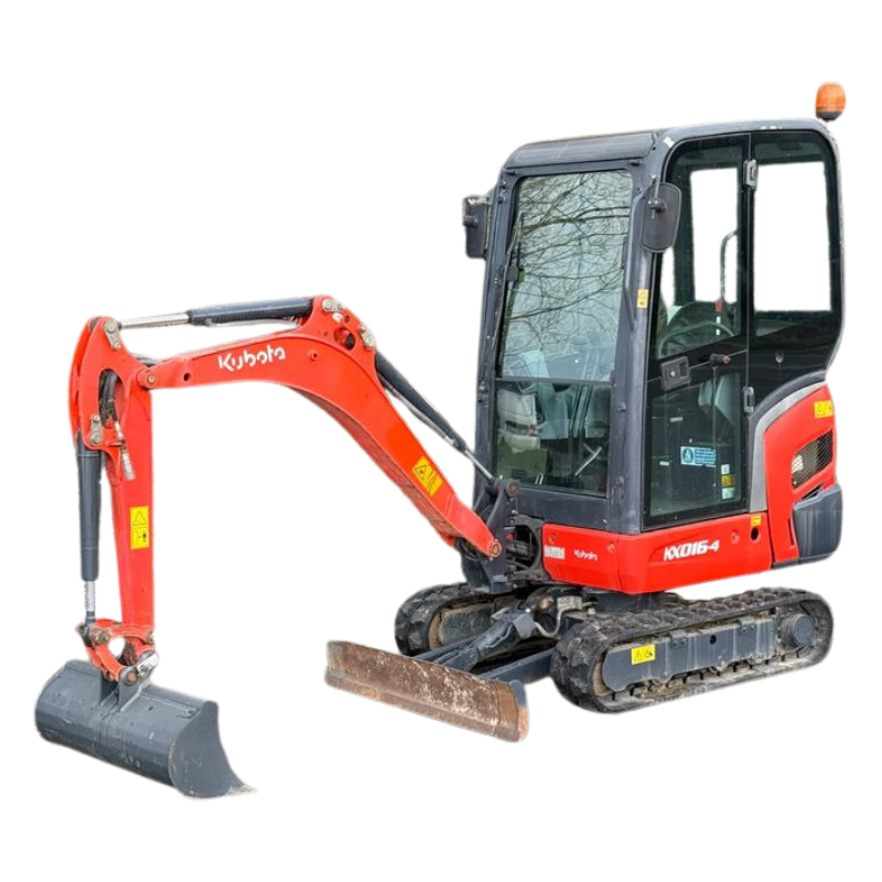 Mini Pelle KUBOTA KX016-4 – 1,6T 2400h 3 Godets 2015